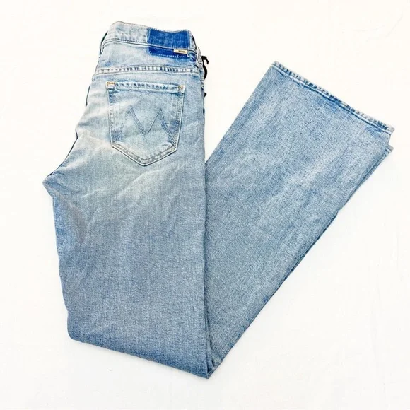 MOTHER Stunner Cruiser Light Blue Vintage-Inspired Denim Jeans - Picture 3 of 9